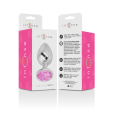 PLUG ANAL DE METAL COM DIAMANTE ROSA S 7X2.6CM
