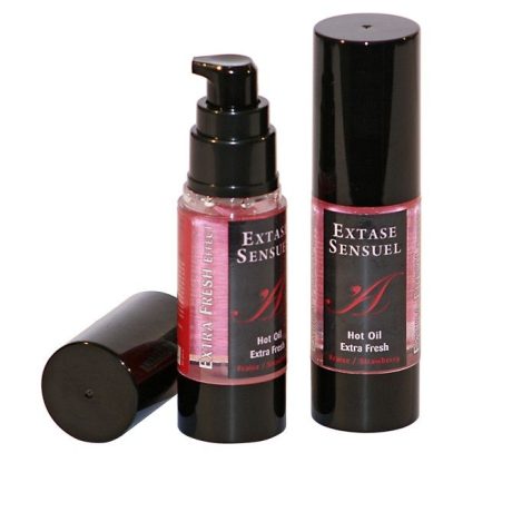 ÓLEO QUENTE EXTRA FRESCO AROMA MORANGO 30ML | EXTASE SENSUEL