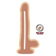 CAIA NA REAL – DILDO DE DUPLA DENSIDADE BOLAS DE 25,5 CM PELE