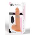 GET REAL – DILDO VIBRADOR CON BOLAS GIRATORIAS NATURAL