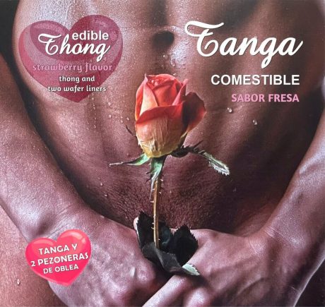 TANGA COMESTÍVEL DE MORANGO | HOTFLOWERS