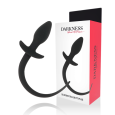 PLUG ANAL DE SILICONE COM CAUDA PRETA