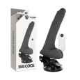 BASECOCK – VIBRADOR REALÍSTICO CONTROL REMOTO NEGRO 19.5 CM -O- 4 CM
