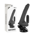 BASECOCK – VIBRADOR REALÍSTICO CONTROL REMOTO NEGRO 19.5 CM -O- 4 CM