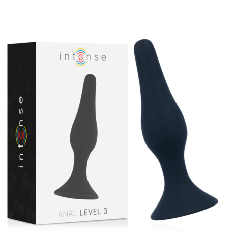 PLUG ANAL LEVEL 3 PRETO 12.5X2.8CM