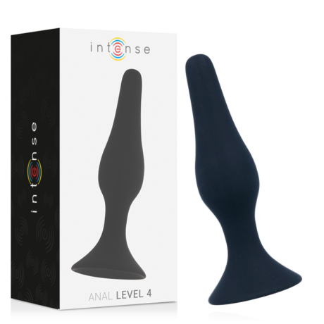 PLUG ANAL LEVEL 4 PRETO 15.5X3.5CM