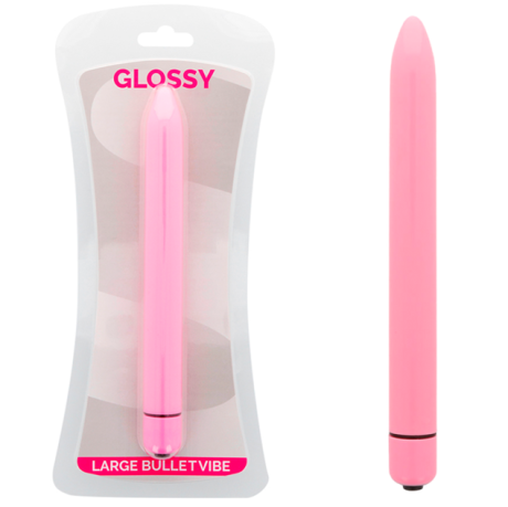 GLOSSY SLIM VIBRADOR BALA ROSA