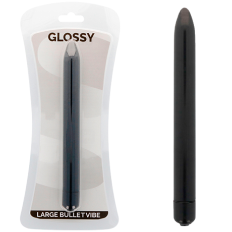 GLOSSY SLIM VIBRADOR BALA PRETO