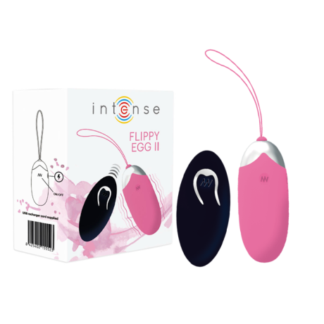 OVO VIBRATÓRIO INTENSE FLIPPY II COM CONTROLO REMOTO ROSA