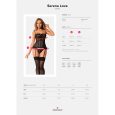 ESPARTILHO E TANGA SERENA LOVE PRETO XL/XXL