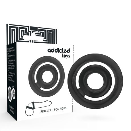 C-RING EM PRETO ADDICTED TOYS