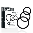 CONJUNTO DE ANÉIS PARA O PÉNIS EM PRETO ADDICTED TOYS