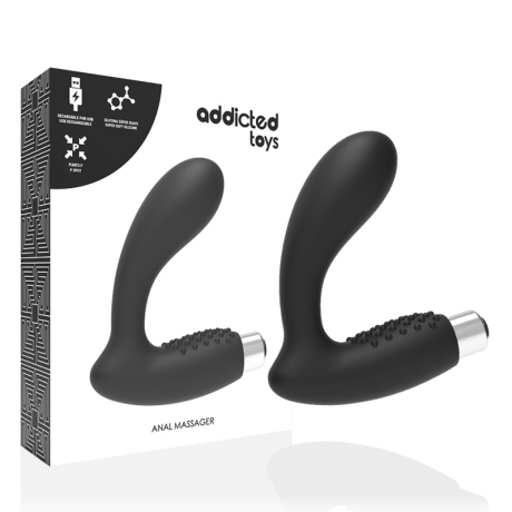 ADDICTED TOYS VIBRADOR PRÓSTATA RECARREGÁVEL PRETO