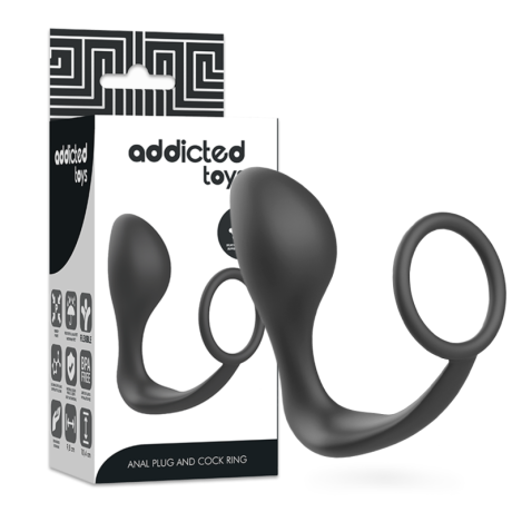 PLUG ANAL COM ANEL PRETO
