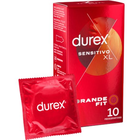 PRESERVATIVOS SENSITIVO XL 10 UNI. | DUREX