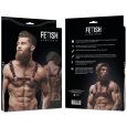 FETISH SUBMISSIVE ATTITUDE – ARNÊS ECOPIEL PECHO HOMBRE NEGRO/ROJO
