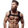 ARNÊS DE NEOPRENE PRETO M