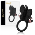 ANEL COQUETE CHIC DESIRE BORBOLETA COM VIBRADOR PRETO/OURO