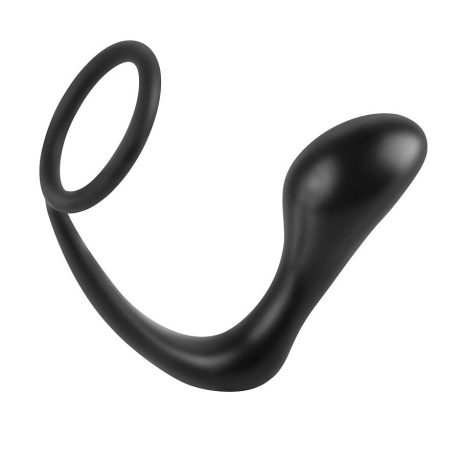 PLUG ANAL ASS-GASM COM ANEL PENIANO PRETO