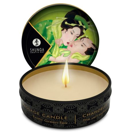 VELA DE MASSAGEM AROMA CHÁ VERDE EXÓTICO 30ML | SHUNGA