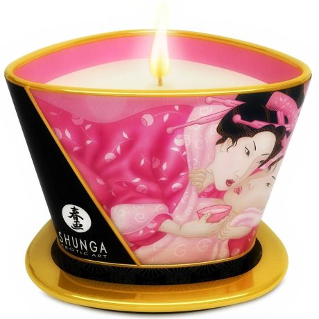 VELA DE MASSAGEM AFRODISÍACA AROMA ROSAS 170ML | SHUNGA