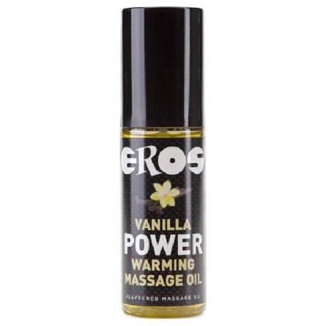 ÓLEO DE MASSAGEM DE AQUECIMENTO POWER SABOR BAUNILHA 100ML | EROS