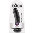 KING COCK – 7 PENE NEGRO 17.8 CM