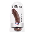 KING COCK – 7 PENE COLOR CHOCOLATE 17.8 CM