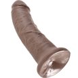 KING COCK – 7 PENE COLOR CHOCOLATE 17.8 CM