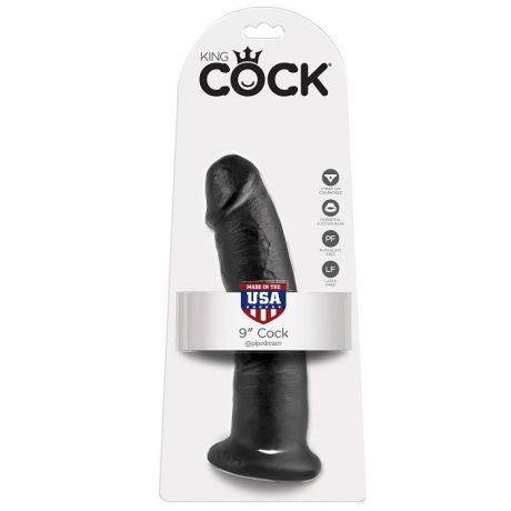 KING COCK 9 COCK BLACK 22.9 CM