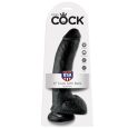 KING COCK 9 COCK BLACK WITH BALLS 22.9 CM