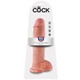 KING COCK – 9 PENE REALÍSTICO MARRÓN 22.9 CM