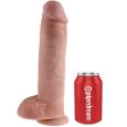 KING COCK – 9 PENE REALÍSTICO MARRÓN 22.9 CM