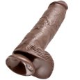 KING COCK 11 COCK BROWN WITH BALLS 28 CM