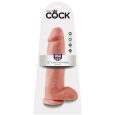 KING COCK – 10 PENE REALÍSTICO MARRÓN 26.5 CM