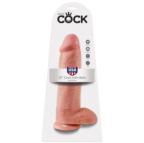 KING COCK - 10 PENE REALÍSTICO MARRÓN 26.5 CM