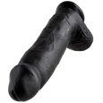 KING COCK 12 COCK BLACK WITH BALLS 30.48 CM
