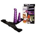 ULTRA STRAP-ON ANAL E VAGINAL ROXO