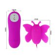 BAILE – ESTIMULADOR DE CLÍTORIS MARIPOSA LOVE EGGS 12 VELOCIDADES LILA CONTROL REMOTO