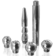 KIT DE ADAPTADORES PARA DUCHE VAGINAL OU ANAL 5UNI. | METAL HARD