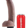 KING COCK SQUIRTING DILDO CASTANHO 9