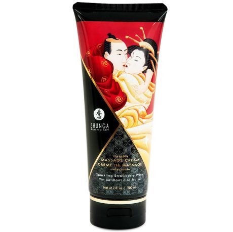 CREME DE MASSAGEM AROMA ESPUMANTE DE MORANGO 200ML | SHUNGA