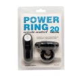 BAILE ANEL PARA PÉNIS CONTROLO REMOTO PRETO 20V