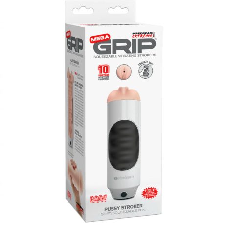 PIPEDREAM EXTREME TOYZ MEGA GRIP VAGINA MASTURBATOR VIBRATÓRIO