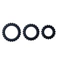 BAILE TITAN SET 3PCS ANEIS PÉNIS PRETO 2.8 + 2.4 + 1.9 CM