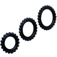 BAILE TITAN SET 3PCS ANEIS PÉNIS PRETO 2.8 + 2.4 + 1.9 CM