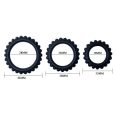BAILE TITAN SET 3PCS ANEIS PÉNIS PRETO 2.8 + 2.4 + 1.9 CM