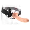 FETISH FANTASY STRAP-ON OCO 19 CM VIBRATÓRIO CASTANHO
