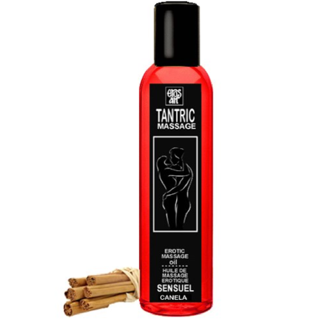 ÓLEO DE MASSAGEM ERÓTICA TANTRIC SENSUEL CANELA 30ML | EROS