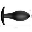 PRETTY LOVE – PLUG ANAL SILICONA ANCLA 8.5 CM NEGRO